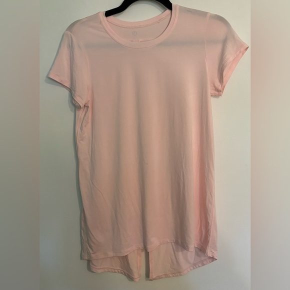 lululemon athletica Tops - lululemon Womens Modal Open Up Tie Back T-Shirt Strawberry Pink Milkshake Sz Sm